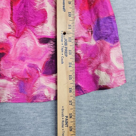 VICI Women's Monique Satin Printed Mini Skirt Fuchsia Multi Color Size XS NEW - Picture 4 of 8